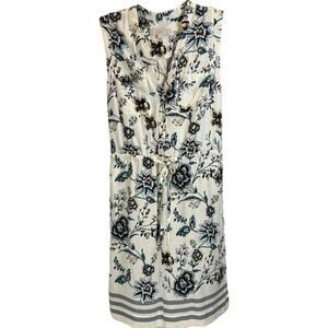 LOFT Sleeveless Floral Rayon Dress - Lightweight & Comfortable